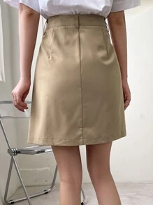 DAZY High Waist Pleated Skirt Fall Skirts