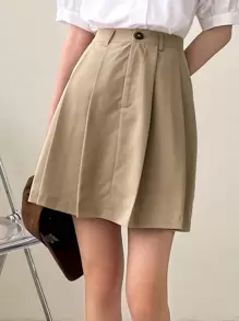 DAZY High Waist Pleated Skirt Fall Skirts