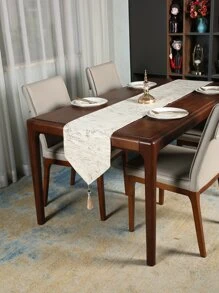 1 pieza Camino de mesa con diseño de flor