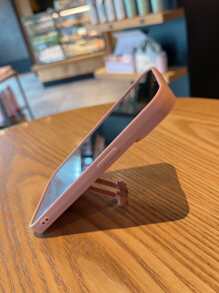 带小熊支架的坚固手机壳，国际版，非国内版 - 粉色 - 查看 3