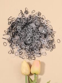 1000pcs Toddler Girls Colorblock Hair Tie - Multicolor - View 3