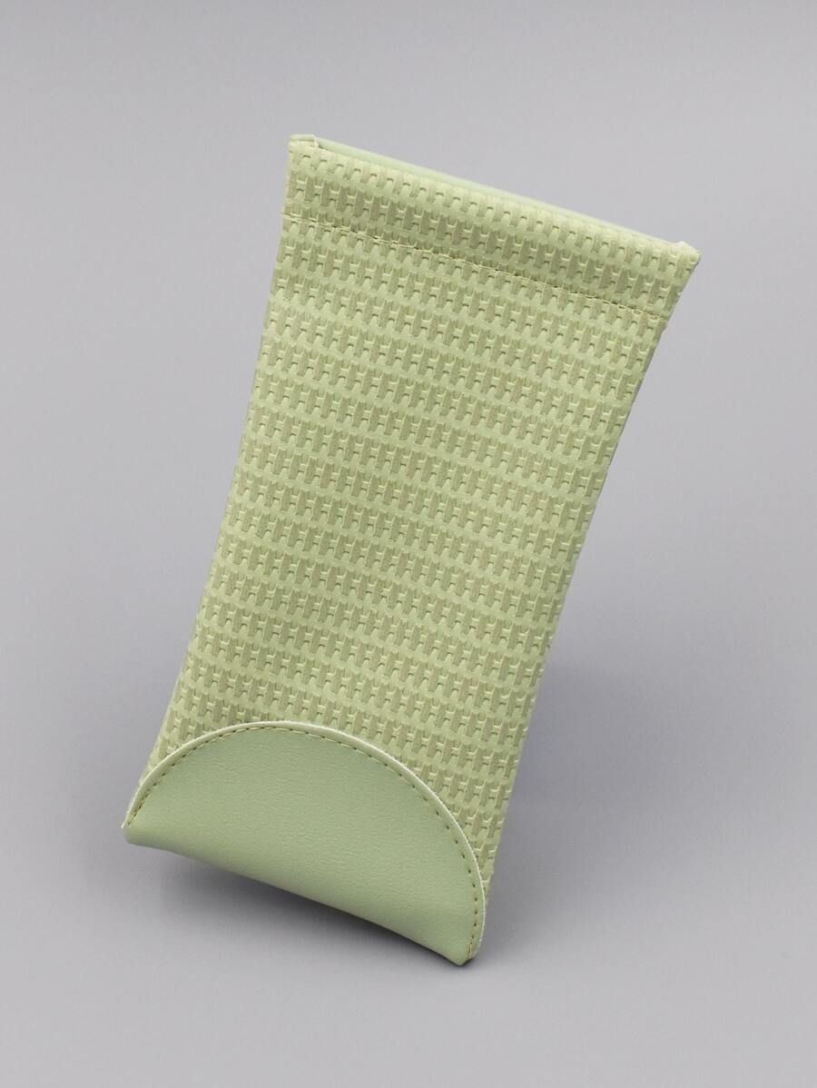 Solid Glasses Bag - Green - View 1