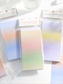 1入組漸變色隨機便簽簿 - 彩色 - 查看 1