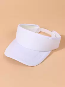 Visera unicolor minimalista - Blanco - Ver 1