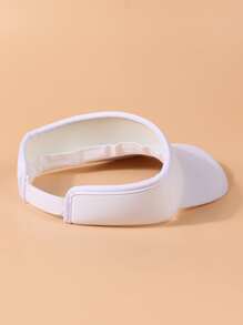 Visera unicolor minimalista - Blanco - Ver 2