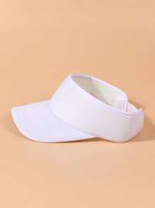 Visera unicolor minimalista - Blanco - Ver 4