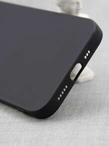 1 chiếc ốp lưng điện thoại TPU màu đen mờ đơn giản, tương thích với điện thoại Apple, phiên bản quốc tế, không phải phiên bản nội địa. - màu đen - Xem 3