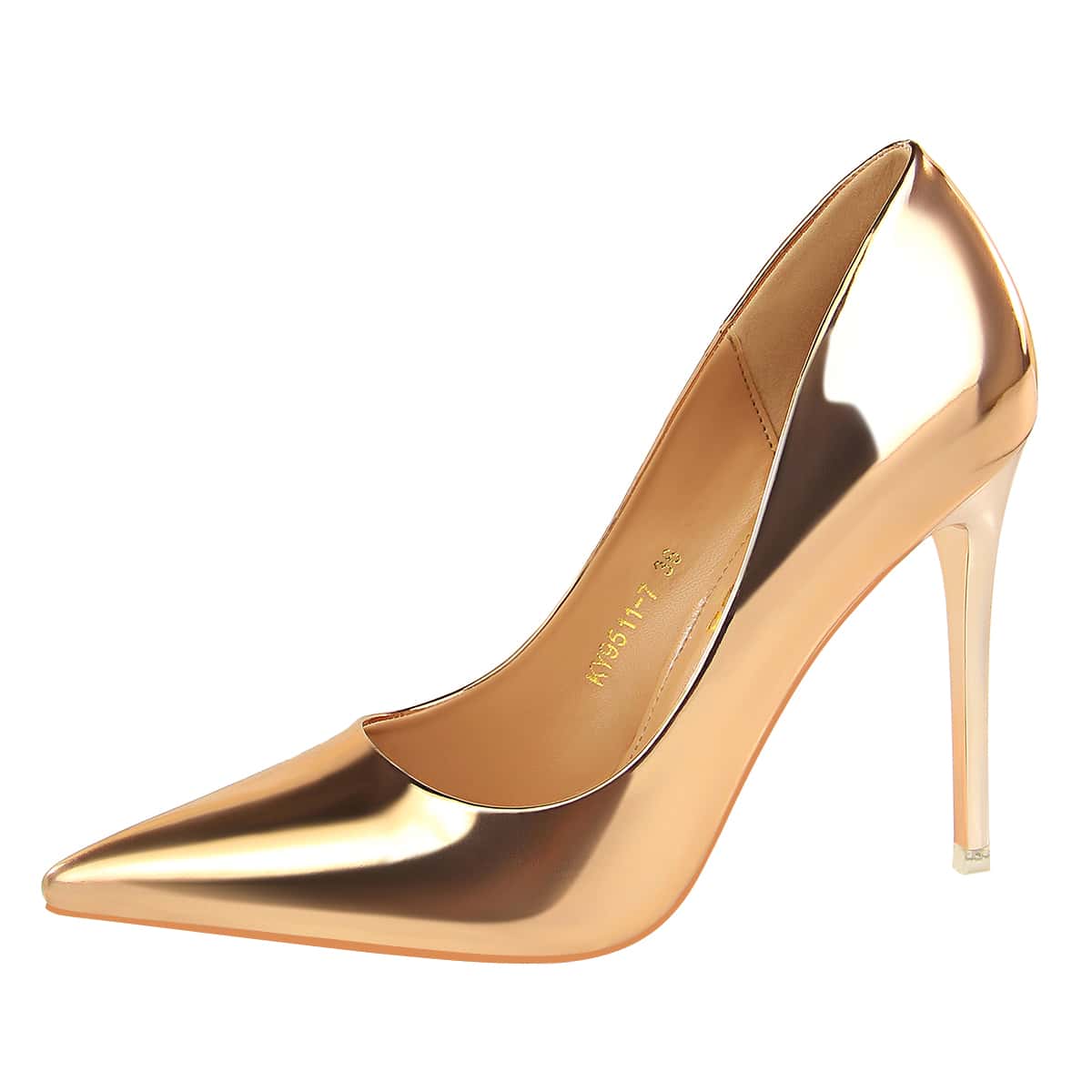 Zapatos de tacón de corte metálicos de ultra tacón alto, elegantes, para fiestas, tacones de aguja, tacones de aguja