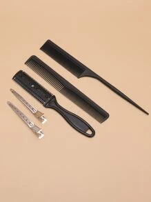 Juego de peine y tijeras de corte de pelo profesional de 9 piezas - Multicolor - Ver 6