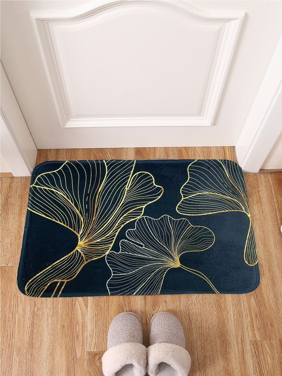 Alfombra de puerta hoja de ginkgo - Multicolor - Ver 1