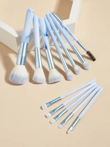 Dm-12pcs Blue Makeup Brush Set,Brush Set,Makeup Brush Kit,Make Up Brush Set,Make Up Set Complete,Makeup Brush Set,Complete Makeup Kit,Brush Kit,Brushes Makeup Set,Makeup Gift Set,Set - Blue - View 1