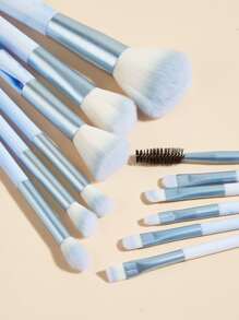 Dm-12pcs Blue Makeup Brush Set,Brush Set,Makeup Brush Kit,Make Up Brush Set,Make Up Set Complete,Makeup Brush Set,Complete Makeup Kit,Brush Kit,Brushes Makeup Set,Makeup Gift Set,Set - Blue - View 2