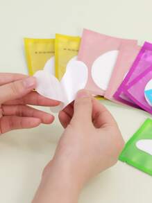 10入組化妝工具假睫毛貼片,用於睫毛延伸 - 白色 - 查看 5