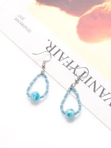 42g/gói Hạt thủy tinh màu xanh nhạt hỗn hợp dùng làm đồ trang sức DIY, vòng cổ & vòng tay cho phụ nữ - Nhiều màu - Xem 3