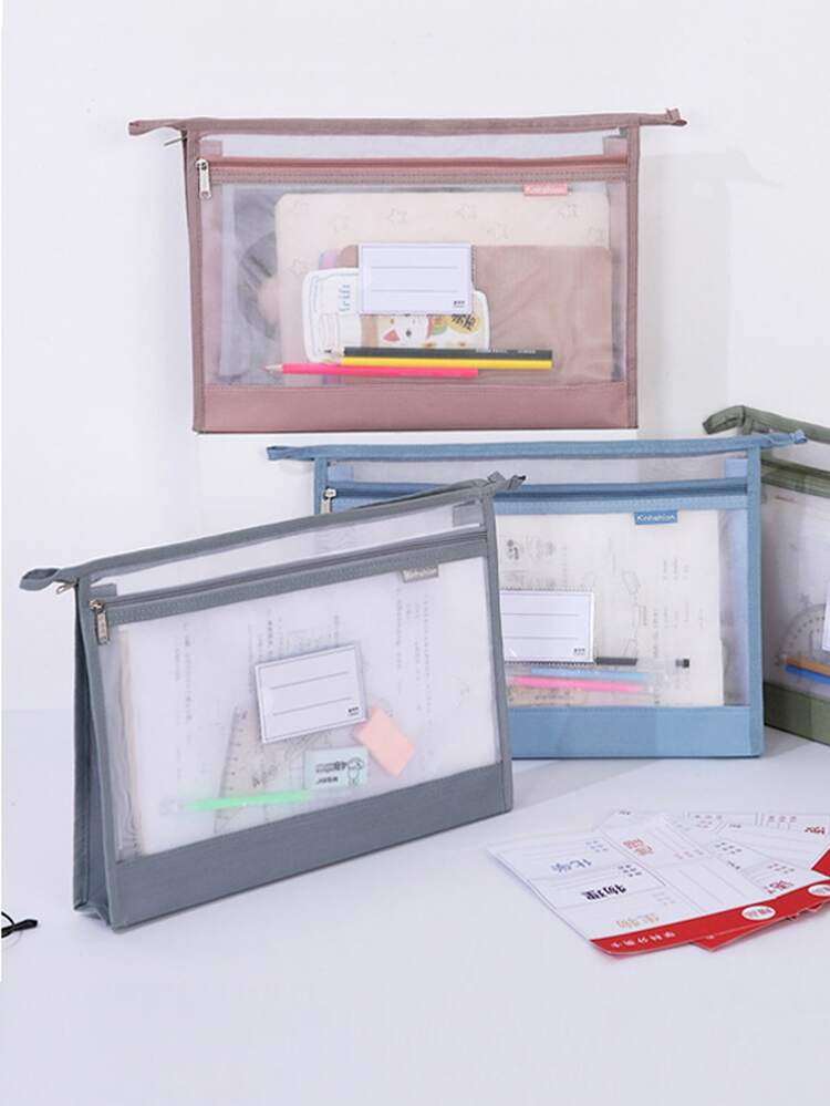 1入組隨機網紗文件袋 - 彩色 - 查看 1