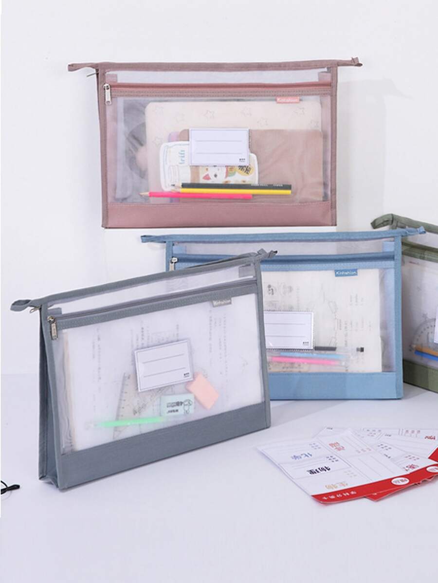 1入組隨機網紗文件袋 - 彩色 - 查看 1