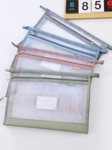 1入組隨機網紗文件袋 - 彩色 - 查看 3