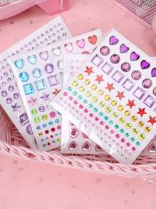 1 件水晶随机 DIY 贴纸，学校用品，返校 - 彩色 - 查看 4