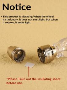 2 piezas de luz de seguridad con diseño de calavera, luz creativa para decoración de ruedas de bicicleta, para seguridad en bicicleta - Multicolor - Ver 5