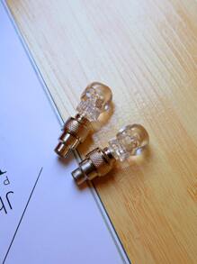 2 piezas de luz de seguridad con diseño de calavera, luz creativa para decoración de ruedas de bicicleta, para seguridad en bicicleta - Multicolor - Ver 7