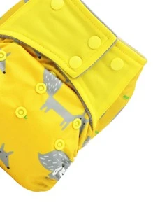 Set de 5 cubiertas de pañal de tela con estampados aleatorios para bebés niñas, decoraciones y regalos para baby shower y familia