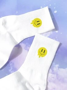 Calcetines de tripulación con estampado de dibujos animados - Multicolor - Ver 2