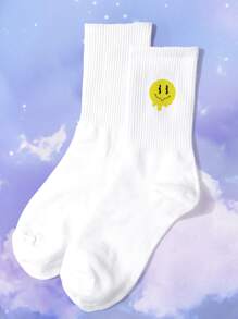 Calcetines de tripulación con estampado de dibujos animados - Multicolor - Ver 3