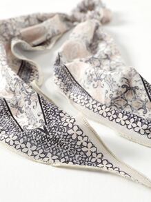 印花飄帶髮圈 - 彩色 - 查看 4