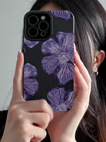 1 pieza Funda de teléfono de TPU con patrón floral compatible con iPhone 11, 12, 13, 14, 12 Pro Max, 13 Pro Max, 14 Pro Max, 15, 15 PRO, 15 PLUS, 15 PRO MAX, 16, 16 Pro, 16 Plus, 16 Pro Max y S20 FE, A71, U22, A52, A53, A32, A04, A13, A24, A33, A34, A54, S23 Ultra, S24 Ultra - Multicolor - Ver 5