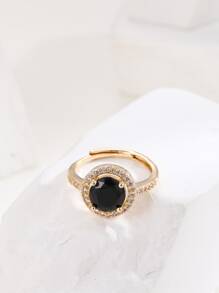 Nhẫn Khối Zirconia  Trang trí - Vàng - Xem 2