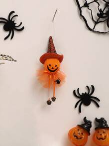1pc Halloween Pumpkin Shaped Wall Hanging - Multicolor - View 1