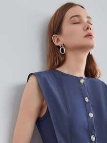 MOTF PREMIUM LYOCELL BELTED DRESS - Blue - View 6