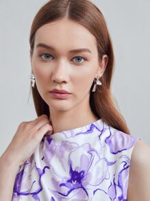 MOTF PREMIUM Vestido con cinturón lino - Multicolor - Ver 7