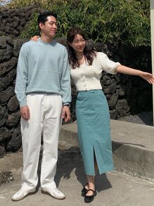 DAZY Men 1pc Solid Round Neck Jumper - Mint Blue - View 7