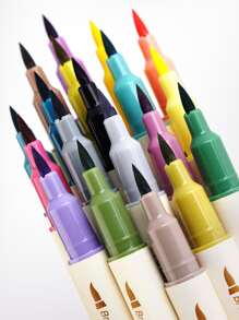 3 cái Ngẫu nhiên Màu Đôi Đầu Bút Đánh Dấu - Nhiều màu - Xem 4