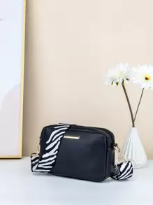 Lightweight,Business Casual Mini Metal Decor Square Bag For Teen Girls Women College Students,Rookies & White-collar Workers Perfect for Office,College,Work ,Business,Commute,Outdoors, Travel, Outings - Black - View 2