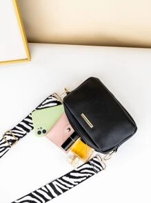 Lightweight,Business Casual Mini Metal Decor Square Bag For Teen Girls Women College Students,Rookies & White-collar Workers Perfect for Office,College,Work ,Business,Commute,Outdoors, Travel, Outings - Black - View 6