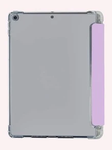 Ốp bảo vệ kiểu sổ tay TPU có khe cắm bút, phù hợp với iPad Mini 4/5, Mini6, Mini7, A8, A16, 2025, Air 11, 13, M2, M3, Pro 11, 13, M4, 2024, Air 4, 5, 10th, 10.9, Pro 11, 9th, 8th, 7th, 10.2, Pro 12.9, 4th, 5th, 6th. Thiết kế màu nước tím, vỏ mềm TPU. Không bao gồm bút. Quà tặng sinh nhật mùa xuân. - Màu tím - Xem 6