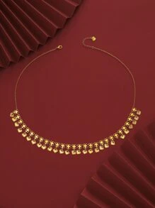 Vòng cổ trái tim tua rua - Vàng - Xem 1