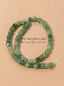 Phụ kiện trang sức DIY hạt 1 sợi - Màu xanh Ô liu - Xem 4