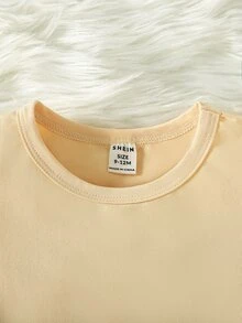 Baby Puff Sleeve Bodysuit - Apricot - View 4