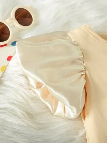 Baby Puff Sleeve Bodysuit - Apricot - View 5