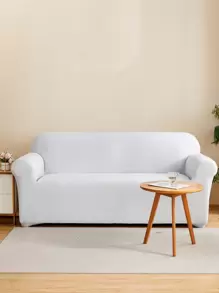 1pc Ghế sofa màu rắn - trắng - Xem 1