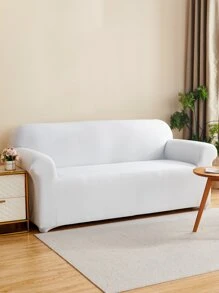 1pc Ghế sofa màu rắn - trắng - Xem 3