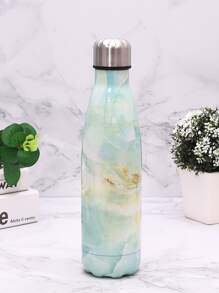 1pc Stainless Steel Insulated Bottle, Fashionable Graphic Vacuum Insulated Bottle For Home