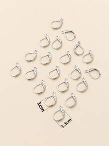 20 chiếc Phụ kiện Bông tai Tự làm - Bạc - Xem 3