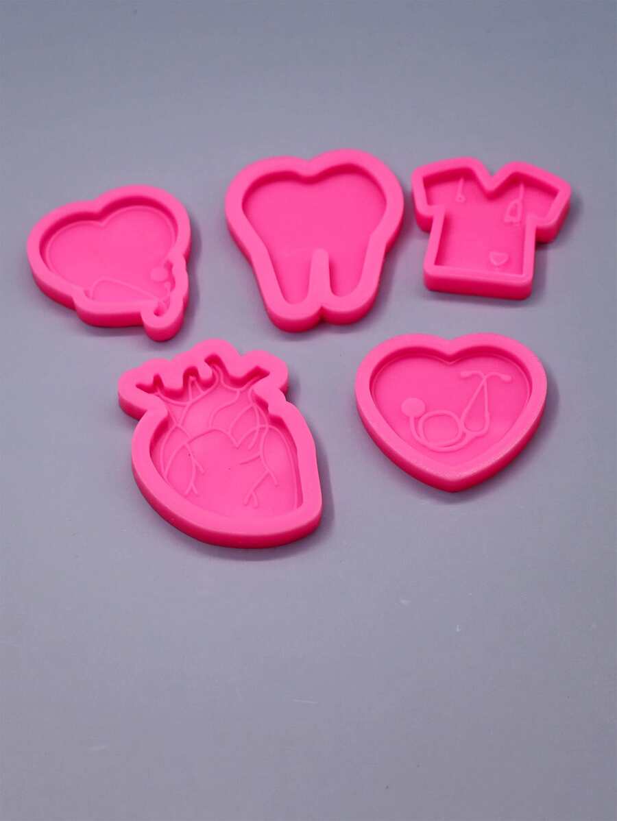 Set de 5 moldes de silicona minimalistas, prácticos y multiusos para la serie de lactancia materna para manualidades DIY