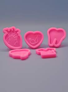 Set de 5 moldes de silicona minimalistas, prácticos y multiusos para la serie de lactancia materna para manualidades DIY