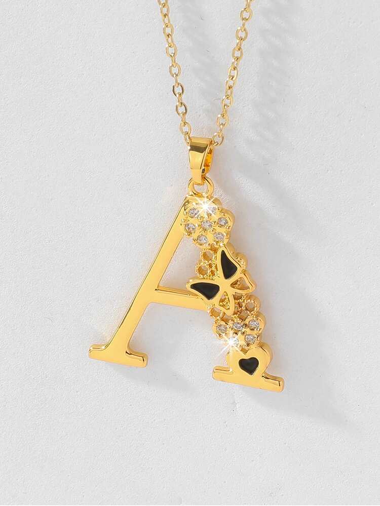 1pc Letter Charm Necklace