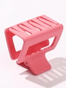4 chiếc kẹp tóc hình chữ nhật thiết kế đơn giản cho ngày lễ tình nhân - Hồng - Xem 3